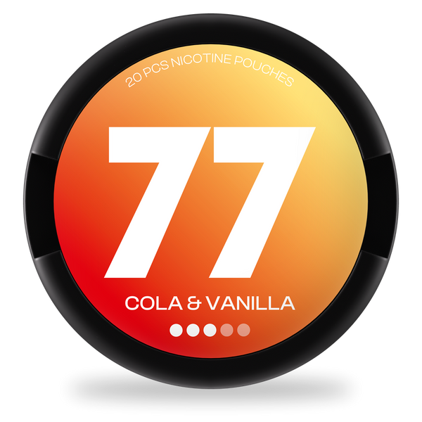 77 Cola & Vanilla nicotine pouches wholesale | Swepouch
