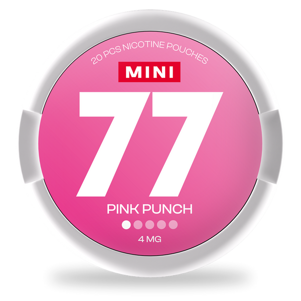 77 Pink Punch Mini nicotine pouches wholesale | Swepouch
