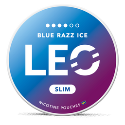 LEO Blue Razz Ice nicotine pouches wholesale | Swepouch
