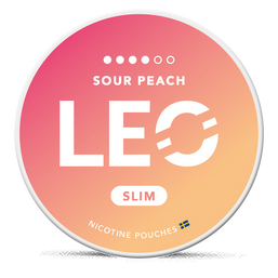 LEO Sour Peach nicotine pouches wholesale | Swepouch
