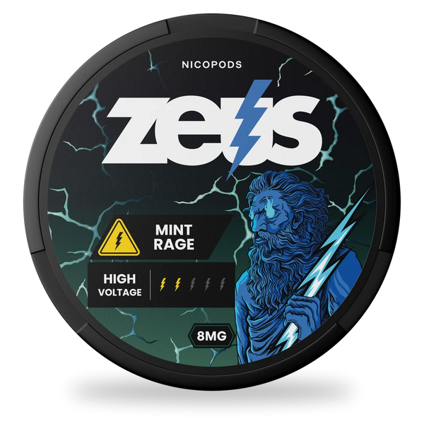 ZEUS Mint Rage nicotine pouches wholesale | Swepouch
