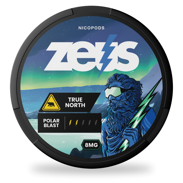 ZEUS True North nicotine pouches wholesale | Swepouch
