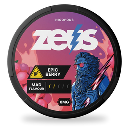 ZEUS Epic Berry nicotine pouches wholesale | Swepouch
