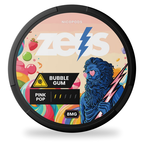 ZEUS Bubblegum nicotine pouches wholesale | Swepouch
