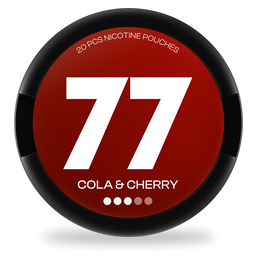 77 Cola & Cherry nicotine pouches wholesale | Swepouch

