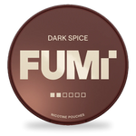 FUMi Dark Spice nicotine pouches wholesale | Swepouch
