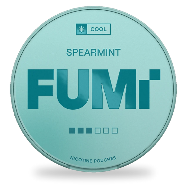 FUMi Spearmint nicotine pouches wholesale | Swepouch
