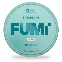 FUMi Spearmint Mini nicotine pouches wholesale | Swepouch
