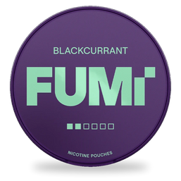 FUMi Blackcurrant nicotine pouches wholesale | Swepouch
