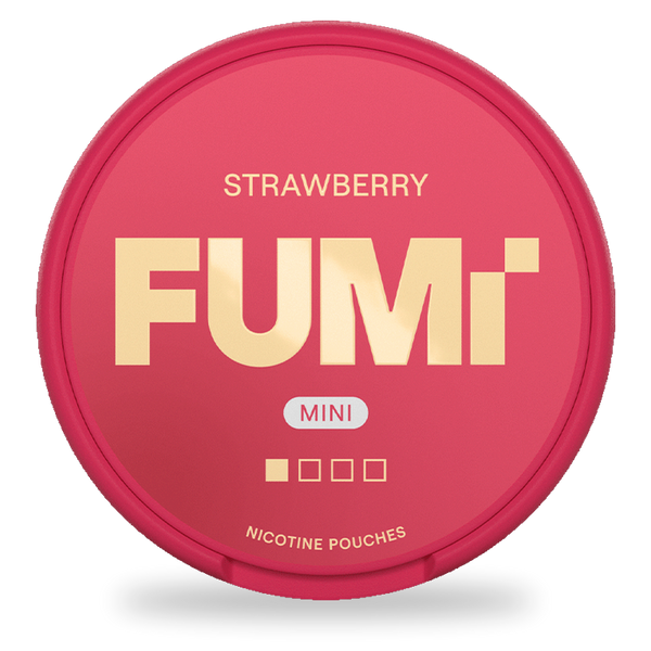 FUMi Strawberry Mini nicotine pouches wholesale | Swepouch
