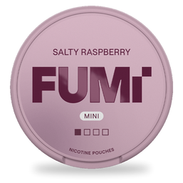 FUMi Salty Raspberry Mini nicotine pouches wholesale | Swepouch
