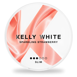 Kelly White Sparkling Strawberry nicotine pouches
