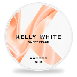 Kelly White Sweet Peach nicotine pouches