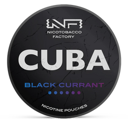 CUBA blackcurrant 43mg nicotine pouches wholesale in Products collection | Swepouch