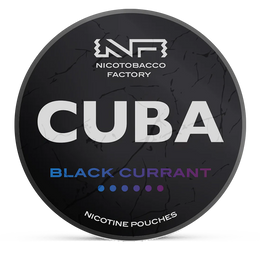 CUBA blackcurrant 43mg nicotine pouches wholesale in Products collection | Swepouch