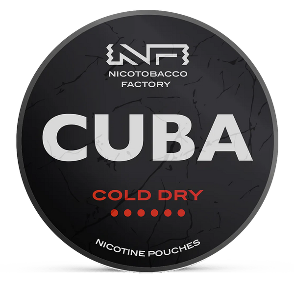 CUBA cold dry 43mg nicotine pouches wholesale | Swepouch