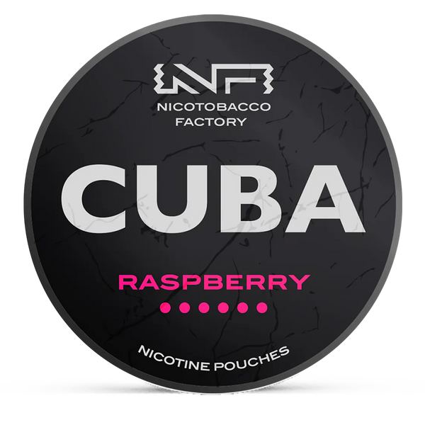 CUBA raspberry 43mg nicotine pouches wholesale | Swepouch