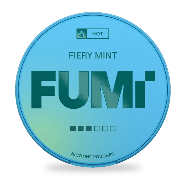 FUMi Fiery Mint nicotine pouches wholesale | Swepouch
