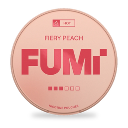 FUMi Fiery Peach nicotine pouches wholesale | Swepouch
