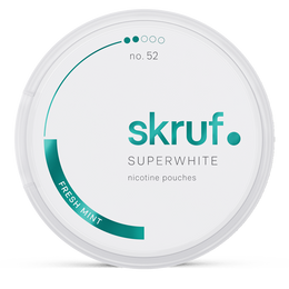 SWEPOUCH skruf fresh mint 6mg nicotine pouches wholesale in Skruf Superwhite collection | Swepouch