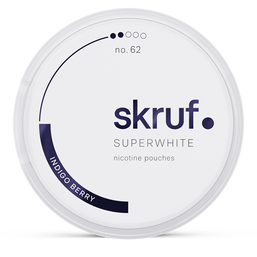 SWEPOUCH skruf indigo berry 6mg nicotine pouches wholesale in Skruf Superwhite collection | Swepouch