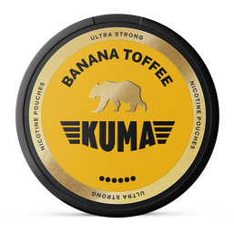 Kuma banana toffee 13.75mg nicotine pouches wholesale in Kuma collection | Swepouch