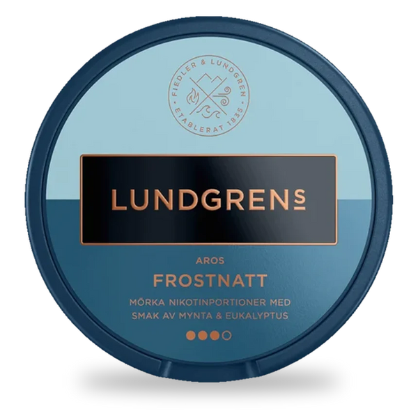 Lundgrens Aros Frostnatt nicotine pouches wholesale | Swepouch
