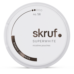 SWEPOUCH skruf nordic liquorice 6mg nicotine pouches wholesale in Skruf Superwhite collection | Swepouch