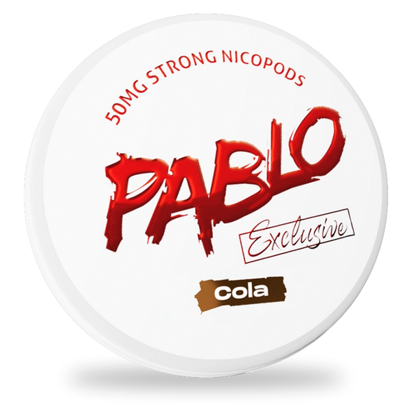 Pablo Exclusive Cola nicotine pouches wholesale | Swepouch
