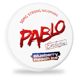 Pablo Exclusive Blueberry Peach Ice nicotine pouches