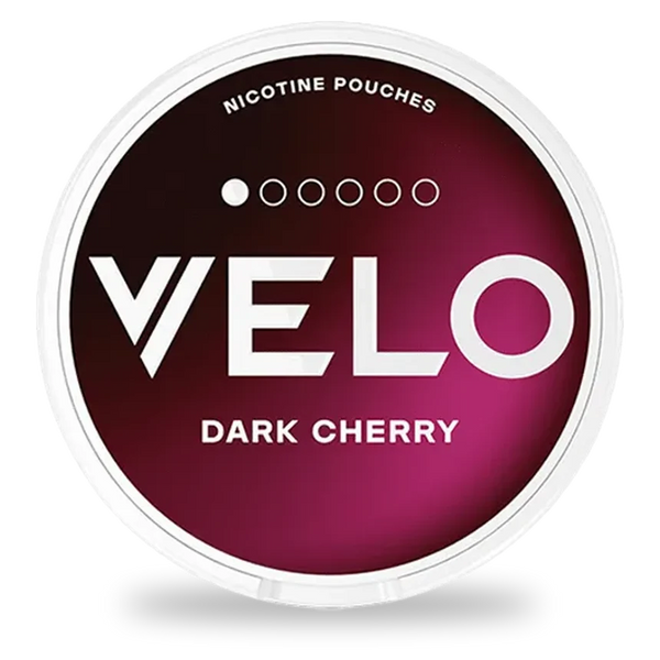 VELO Dark Cherry Mini nicotine pouches wholesale | Swepouch
