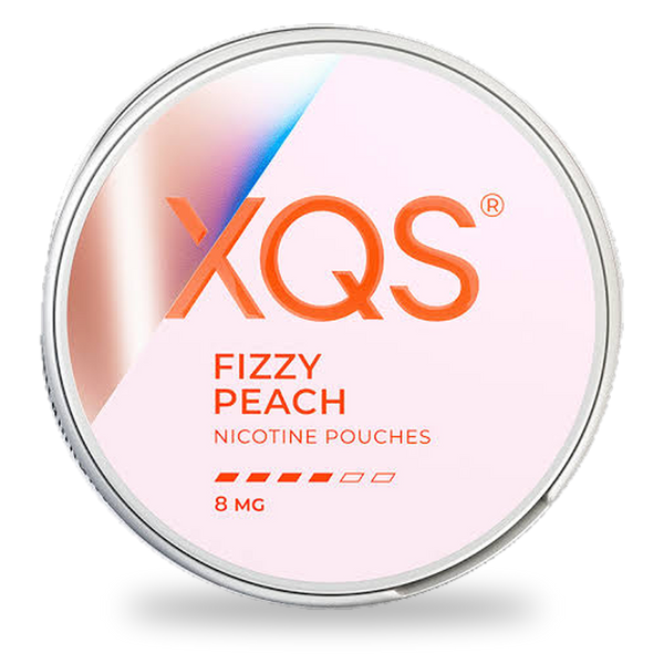 XQS Fizzy Peach nicotine pouches wholesale | Swepouch
