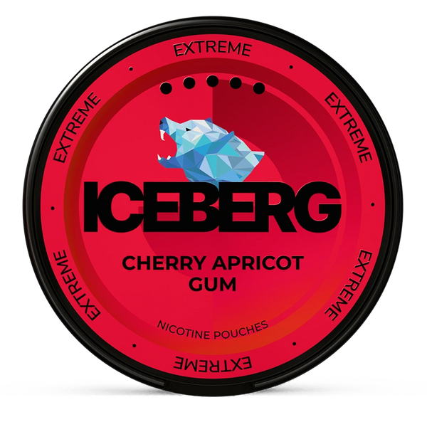 Iceberg cherry apricot gum 40mg nicotine pouches wholesale | Swepouch