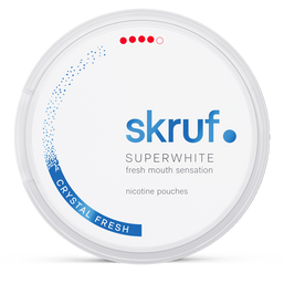 SWEPOUCH skruf crystal fresh 11mg nicotine pouches wholesale in Skruf Superwhite collection | Swepouch