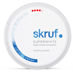 SWEPOUCH skruf crystal fresh 11mg nicotine pouches wholesale in Skruf Superwhite collection | Swepouch