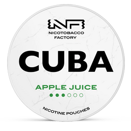 CUBA appel juice 10.4mg nicotine pouches wholesale in Strength Guidance collection | Swepouch
