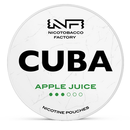 CUBA appel juice 10.4mg nicotine pouches wholesale in CUBA White collection | Swepouch