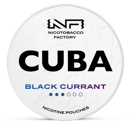 CUBA black currant 16mg nicotine pouches wholesale in Strength Guidance collection | Swepouch