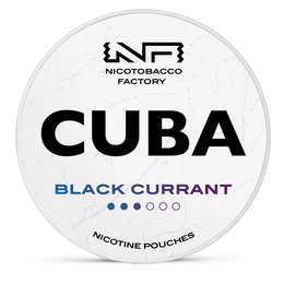CUBA black currant 16mg nicotine pouches wholesale in CUBA White collection | Swepouch