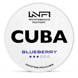 CUBA blueberry 10.4mg nicotine pouches wholesale in CUBA White collection | Swepouch