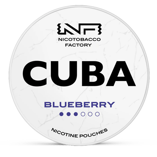 CUBA blueberry 10.4mg nicotine pouches wholesale | Swepouch