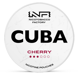 CUBA cherry 10.4mg nicotine pouches wholesale in CUBA White collection | Swepouch