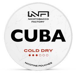 CUBA cold dry 10.4mg nicotine pouches wholesale in CUBA White collection | Swepouch