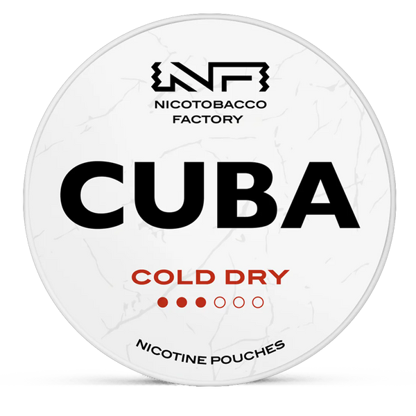 CUBA cold dry 10.4mg nicotine pouches wholesale | Swepouch