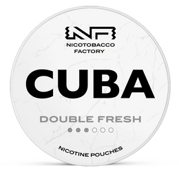 CUBA double fresh 10.4mg nicotine pouches wholesale in CUBA White collection | Swepouch
