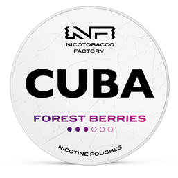 CUBA forest berries 10.4mg nicotine pouches wholesale in Strength Guidance collection | Swepouch