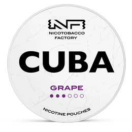CUBA grape 10.4mg nicotine pouches wholesale in CUBA White collection | Swepouch