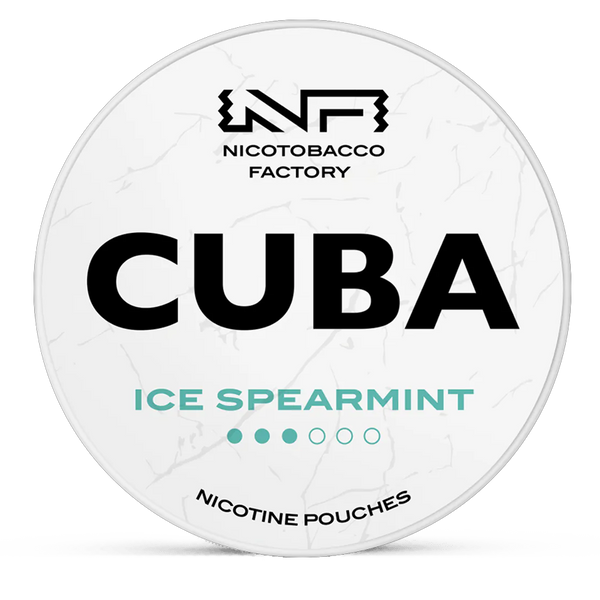 CUBA ice spearmint 10.4mg nicotine pouches wholesale | Swepouch
