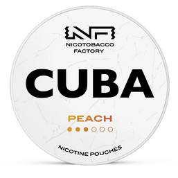 CUBA peach 10.4mg nicotine pouches wholesale in Strength Guidance collection | Swepouch