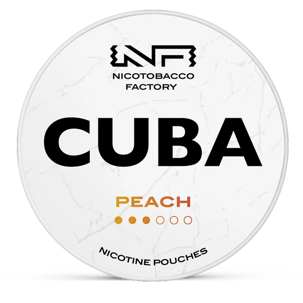 CUBA peach 10.4mg nicotine pouches wholesale | Swepouch